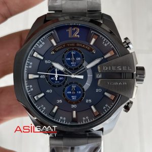 Diesel DZ4329 Mega Chief Mavi PVD 51mm Erkek Kol Saati