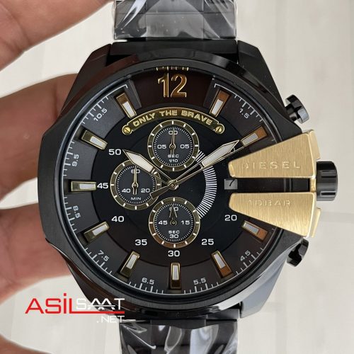 Diesel DZ4338 Mega Chief Black PVD 51mm Erkek Kol Saati