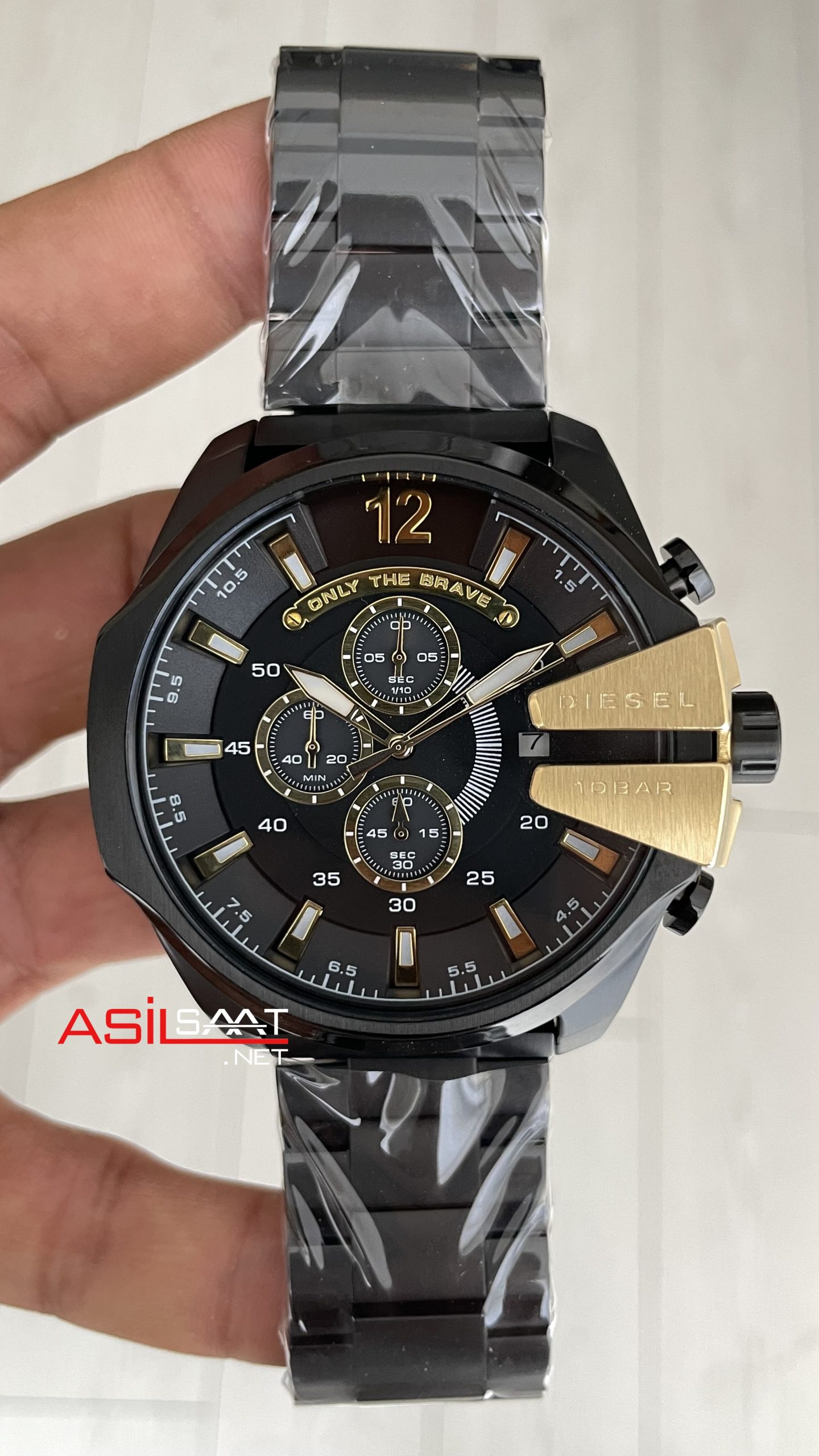 Diesel DZ4338 Mega Chief Black PVD 51mm Erkek Kol Saati