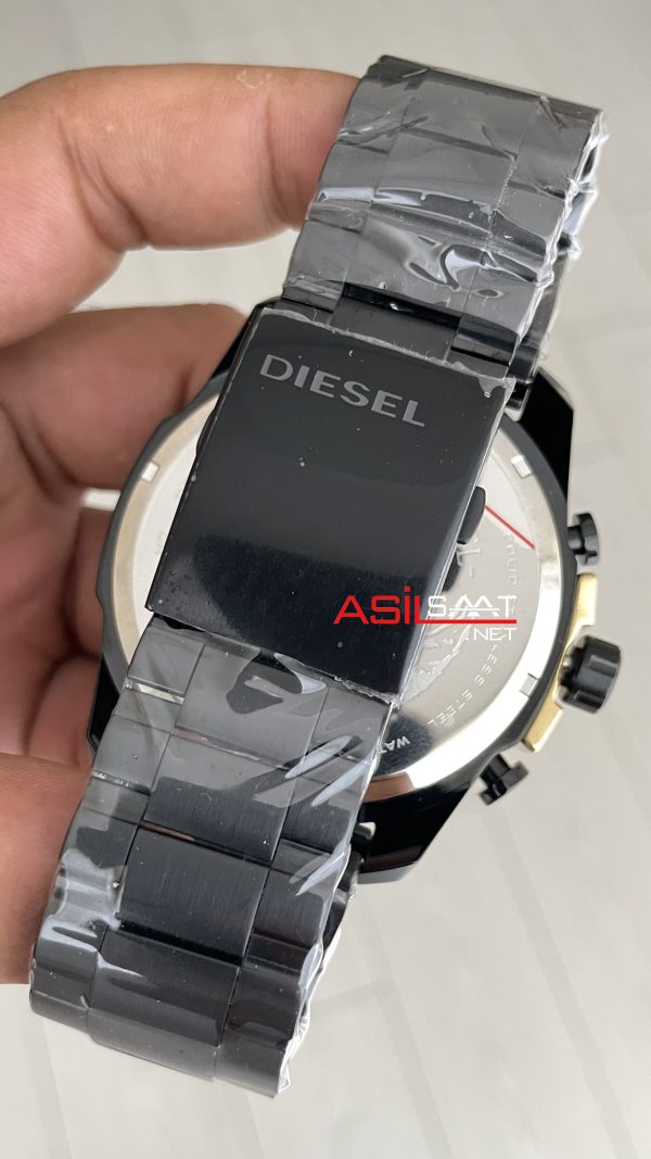 Diesel DZ4338 Mega Chief Black PVD 51mm Erkek Kol Saati Diesel DZ4338 Mega Chief Black PVD 51mm Erkek Kol Saati