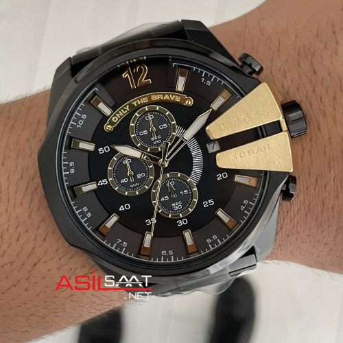 Diesel DZ4338 Mega Chief Black PVD 51mm Erkek Kol Saati