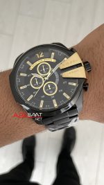 Diesel DZ4338 Mega Chief Black PVD 51mm Erkek Kol Saati