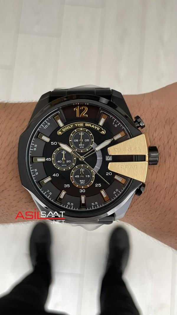 Diesel DZ4338 Mega Chief Black PVD 51mm Erkek Kol Saati Diesel DZ4338 Mega Chief Black PVD 51mm Erkek Kol Saati