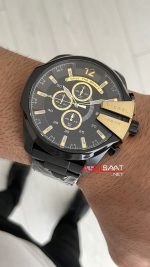 Diesel DZ4338 Mega Chief Black PVD 51mm Erkek Kol Saati