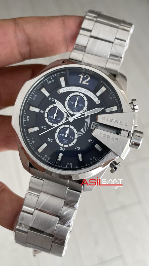 Diesel DZ4417 Mega Chief Mavi Kadran 51mm Erkek Kol Saati