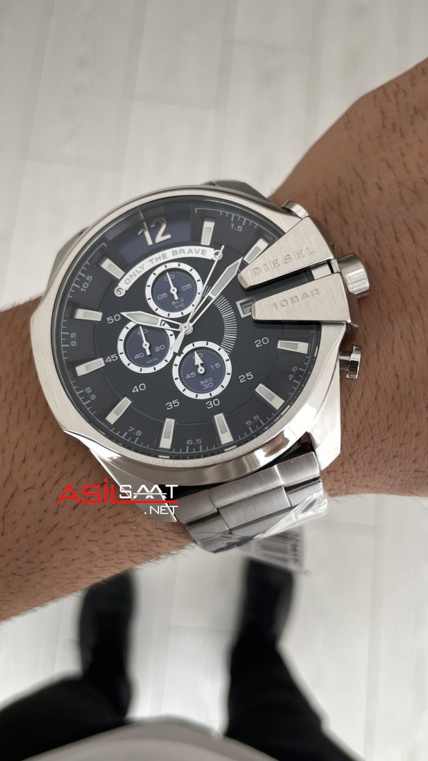 Diesel DZ4417 Mega Chief Mavi Kadran 51mm Erkek Kol Saati