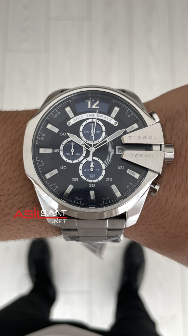 Diesel DZ4417 Mega Chief Mavi Kadran 51mm Erkek Kol Saati