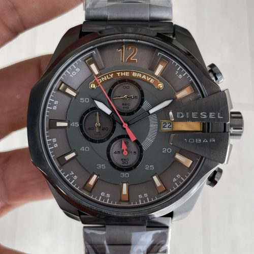 Diesel DZ4421 Mega Chief Grey PVD 51mm Erkek Kol Saati