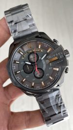 Diesel DZ4421 Mega Chief Grey PVD 51mm Erkek Kol Saati