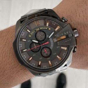 Diesel DZ4421 Mega Chief Grey PVD 51mm Erkek Kol Saati