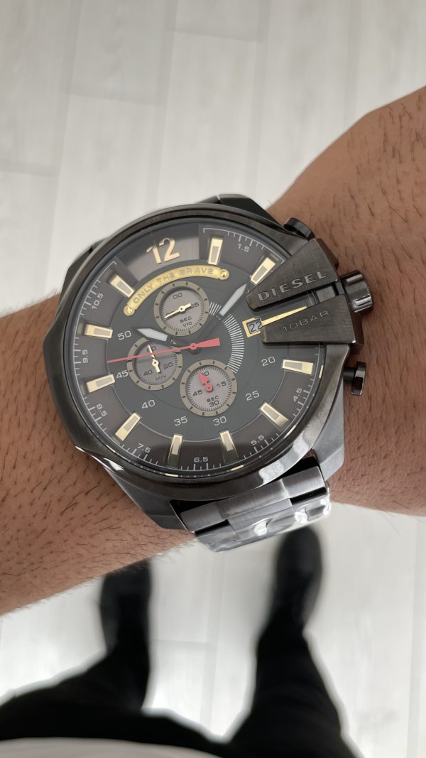 Diesel DZ4421 Mega Chief Grey PVD 51mm Erkek Kol Saati Diesel DZ4421 Mega Chief Grey PVD 51mm Erkek Kol Saati