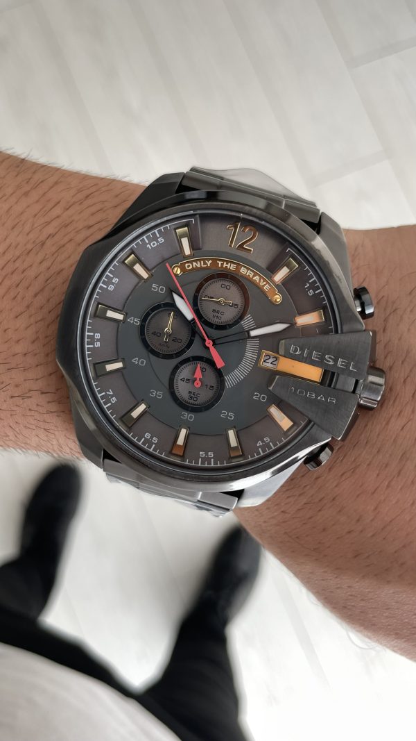 Diesel DZ4421 Mega Chief Grey PVD 51mm Erkek Kol Saati Diesel DZ4421 Mega Chief Grey PVD 51mm Erkek Kol Saati
