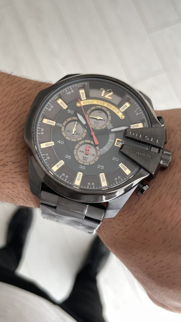 Diesel DZ4421 Mega Chief Grey PVD 51mm Erkek Kol Saati Diesel DZ4421 Mega Chief Grey PVD 51mm Erkek Kol Saati