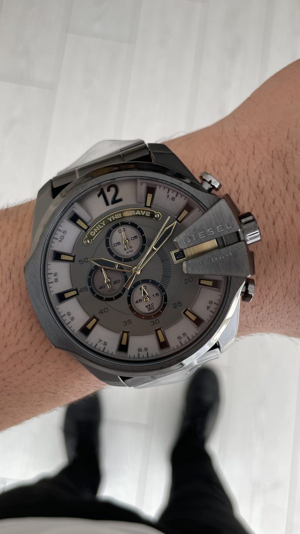 Diesel DZ4466 Mega Chief Grey PVD 51mm Erkek Kol Saati Diesel DZ4466 Mega Chief Grey PVD 51mm Erkek Kol Saati