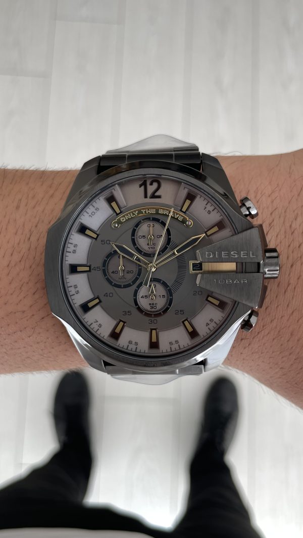 Diesel DZ4466 Mega Chief Grey PVD 51mm Erkek Kol Saati Diesel DZ4466 Mega Chief Grey PVD 51mm Erkek Kol Saati