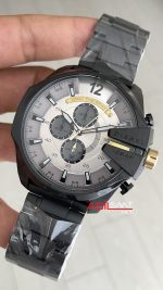 Diesel DZ4479 Mega Chief Black PVD 51mm Gri Kadran Erkek Kol Saati