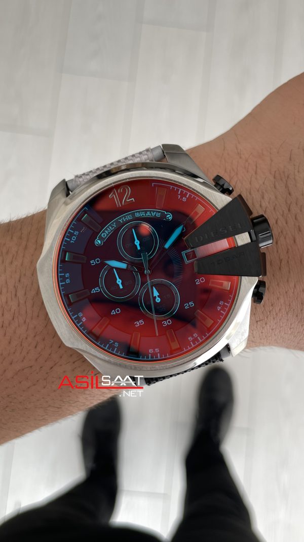 Diesel DZ4523 Mega Chief Silver 51mm Erkek Kol Saati