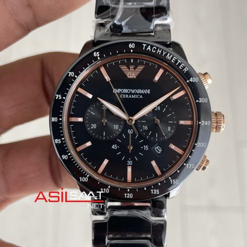 Emporio Armani Ceramic AR70002 Siyah 43mm Erkek Kol Saati