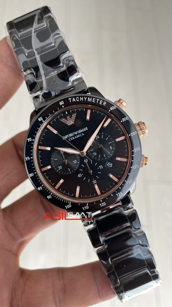 Emporio Armani Ceramic AR70002 Siyah 43mm Erkek Kol Saati