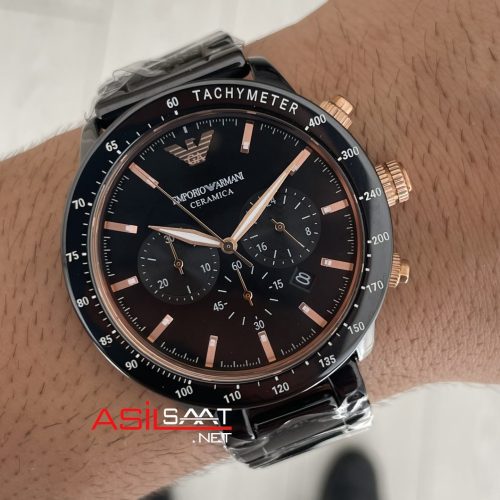Emporio Armani Ceramic AR70002 Siyah 43mm Erkek Kol Saati