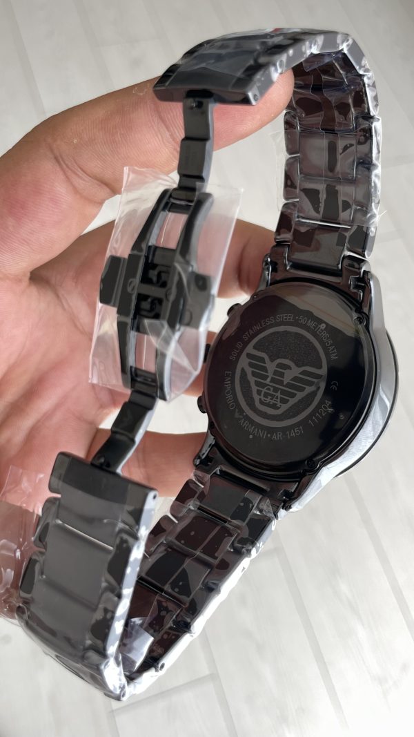 Emporio Armani Ceramica AR1451 Siyah 47mm Replika Saat Emporio Armani Ceramica AR1451 Siyah 47mm Replika Saat
