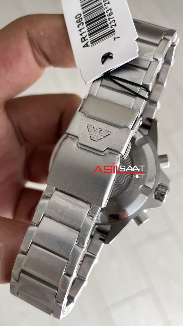 Emporio Armani Diver Chronograph AR11360 Siyah Kadran 43mm Replika Saat