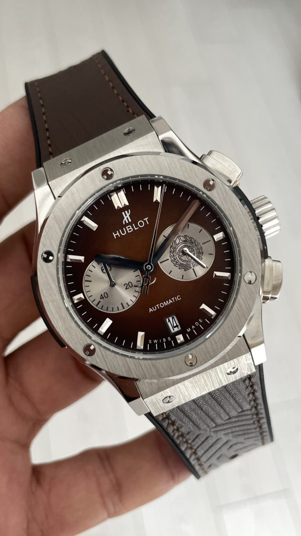 Hublot Classic Fusion Vendome Kahverengi 42mm Silver Replika Saat Hublot Classic Fusion Vendome Kahverengi 42mm Silver Replika Saat