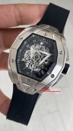 Hublot Spirit Of Big Bang Sang Bleu 44mm Silver Siyah Kadran Replika Saat