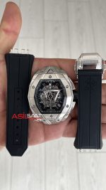 Hublot Spirit Of Big Bang Sang Bleu 44mm Silver Siyah Kadran Replika Saat