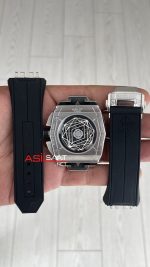 Hublot Spirit Of Big Bang Sang Bleu 44mm Silver Siyah Kadran Replika Saat