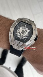 Hublot Spirit Of Big Bang Sang Bleu 44mm Silver Siyah Kadran Replika Saat