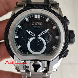 Invicta Magnum Zeus Bolt Reserve Siyah 52mm Silver Replika Saat