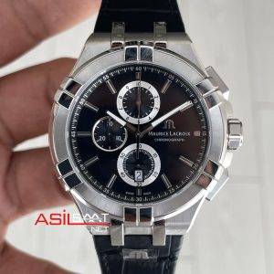 Maurice Lacroix Aikon Chronograph AI1018SS001330 Siyah Kadran Swiss ETA Saat