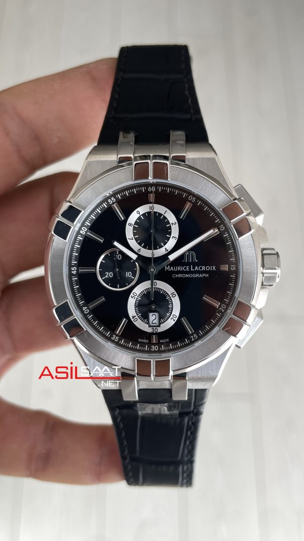 Maurice Lacroix Aikon Chronograph AI1018SS001330 Siyah Kadran Swiss ETA Saat