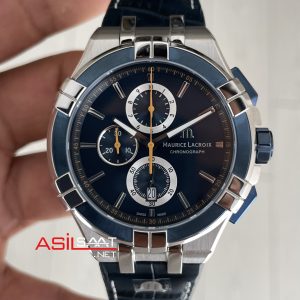 Maurice Lacroix Aikon Chronograph ML-AI1018SS001432 Mavi Kadran Swiss ETA Saat
