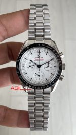 Omega Speedmaster Moonwatch Professional Beyaz Kadran 42mm N1 Factory Super Clone Swiss ETA Saat