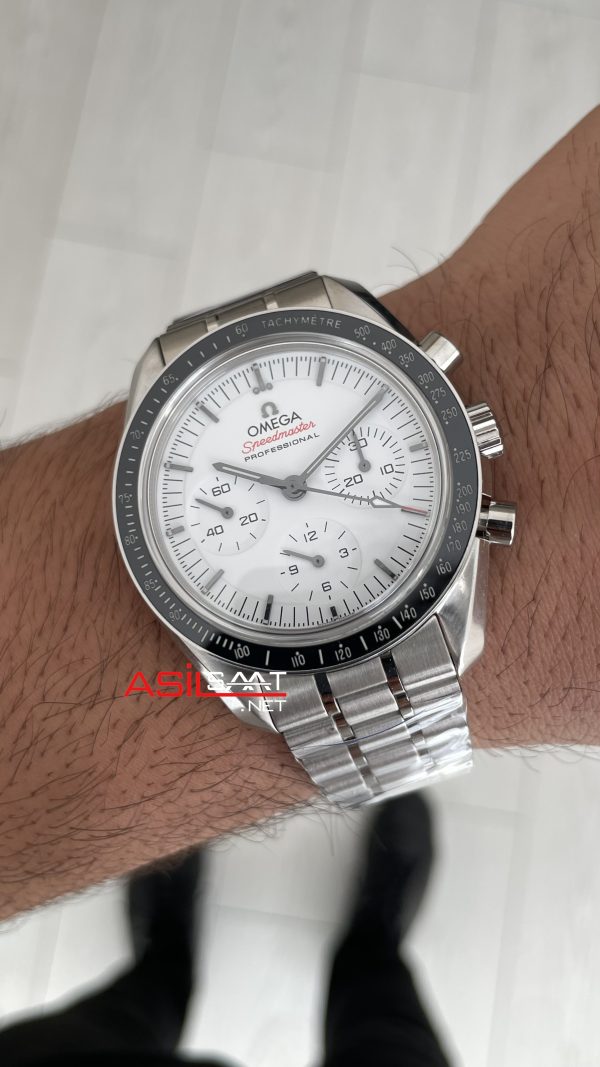 Omega Speedmaster Moonwatch Professional Beyaz Kadran 42mm N1 Factory Super Clone Swiss ETA Saat Omega Speedmaster Moonwatch Professional Beyaz Kadran 42mm N1 Factory Super Clone Swiss ETA Saat