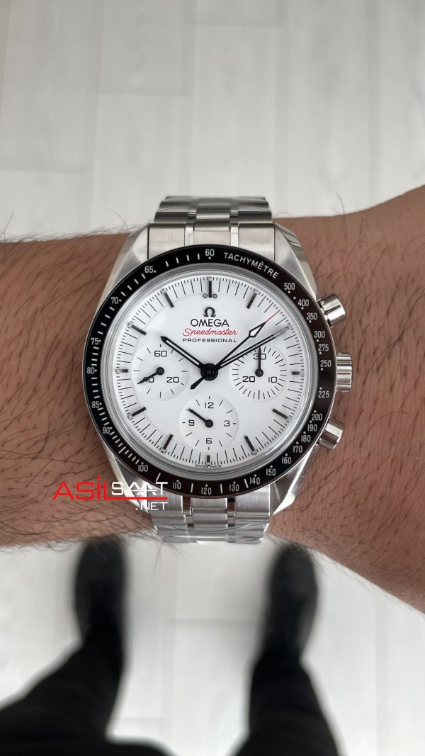 Omega Speedmaster Moonwatch Professional Beyaz Kadran 42mm N1 Factory Super Clone Swiss ETA Saat Omega Speedmaster Moonwatch Professional Beyaz Kadran 42mm N1 Factory Super Clone Swiss ETA Saat