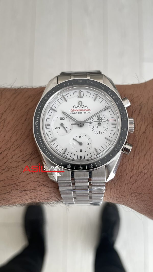 Omega Speedmaster Moonwatch Professional Beyaz Kadran 42mm N1 Factory Super Clone Swiss ETA Saat Omega Speedmaster Moonwatch Professional Beyaz Kadran 42mm N1 Factory Super Clone Swiss ETA Saat