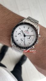 Omega Speedmaster Moonwatch Professional Beyaz Kadran 42mm N1 Factory Super Clone Swiss ETA Saat