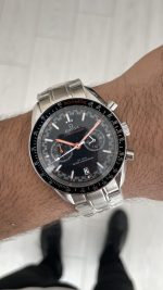 Omega Speedmaster Racing 43mm Siyah Kadran Replika Saat