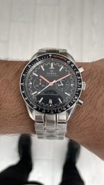 Omega Speedmaster Racing 43mm Siyah Kadran Replika Saat