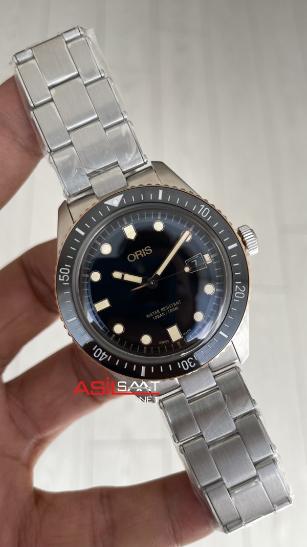 Oris Divers Sixty-Five Siyah Kadran 42mm Bronze Bezel Swiss ETA Saat Oris Divers Sixty-Five Siyah Kadran 42mm Bronze Bezel Swiss ETA Saat