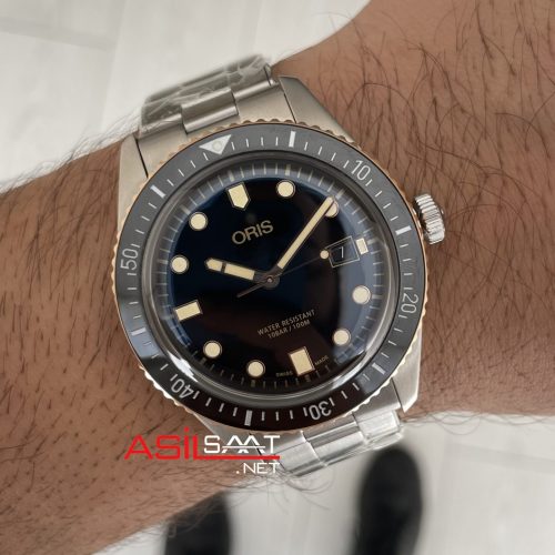 Oris Divers Sixty-Five Siyah Kadran 42mm Bronze Bezel Swiss ETA Saat