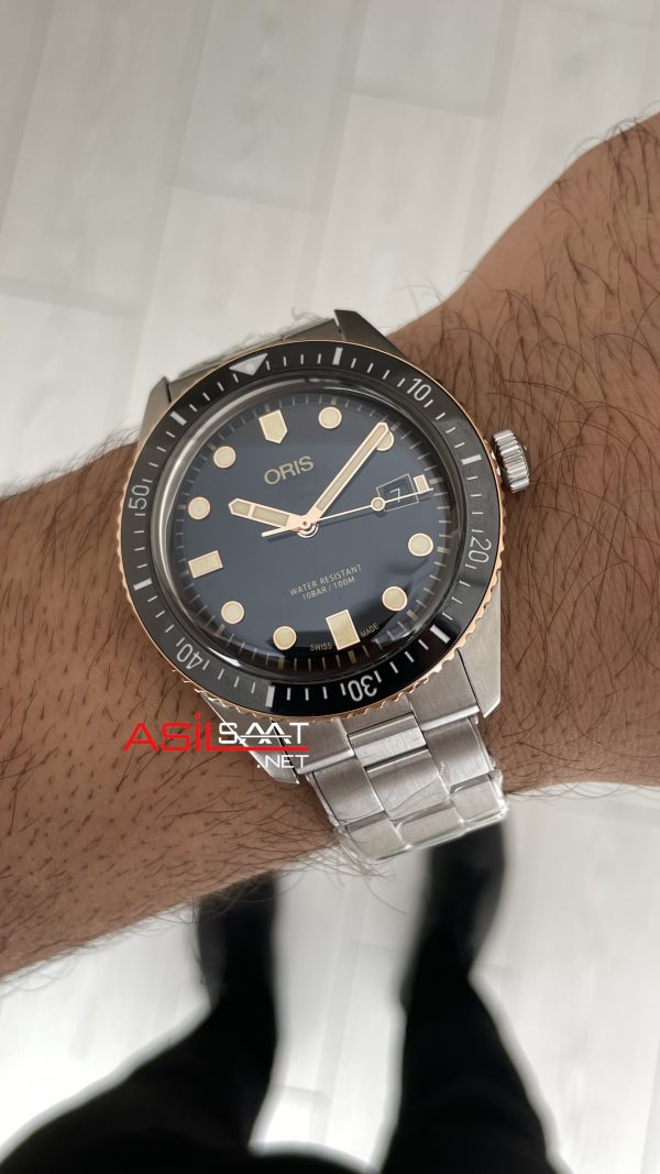 Oris Divers Sixty-Five Siyah Kadran 42mm Bronze Bezel Swiss ETA Saat Oris Divers Sixty-Five Siyah Kadran 42mm Bronze Bezel Swiss ETA Saat