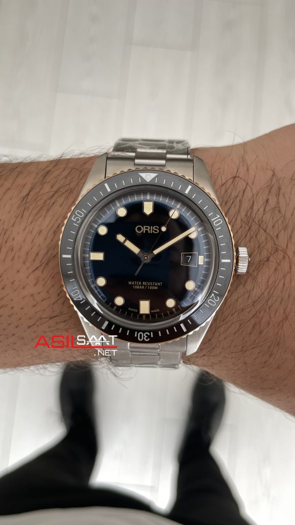 Oris Divers Sixty-Five Siyah Kadran 42mm Bronze Bezel Swiss ETA Saat Oris Divers Sixty-Five Siyah Kadran 42mm Bronze Bezel Swiss ETA Saat