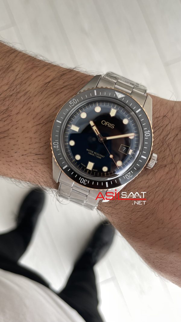 Oris Divers Sixty-Five Siyah Kadran 42mm Bronze Bezel Swiss ETA Saat Oris Divers Sixty-Five Siyah Kadran 42mm Bronze Bezel Swiss ETA Saat
