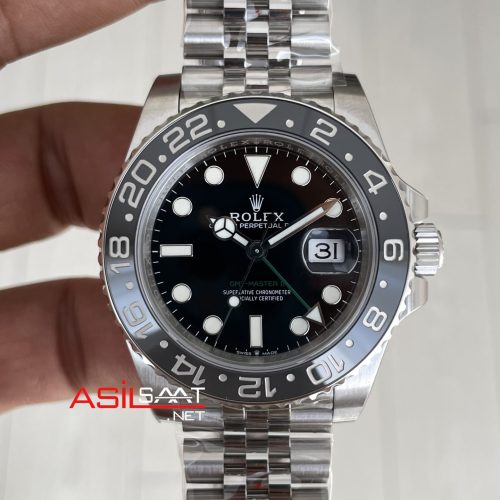 Rolex Bruce Wayne Gmt Master II 126710GRNR Jubilee 40mm Tungsten DD3285 VS Factory V3 Super Clone Swiss ETA Saat