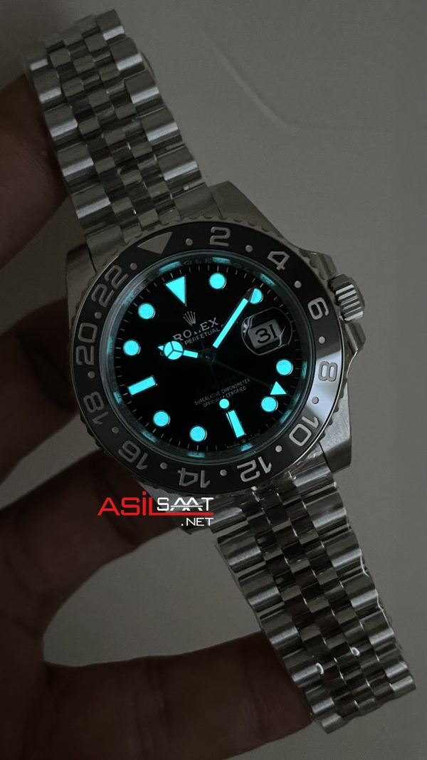 Rolex Bruce Wayne Gmt Master II 126710GRNR Jubilee 40mm Tungsten DD3285 VS Factory V3 Super Clone Swiss ETA Saat Rolex Bruce Wayne Gmt Master II 126710GRNR Jubilee 40mm Tungsten DD3285 VS Factory V3 Super Clone Swiss ETA Saat
