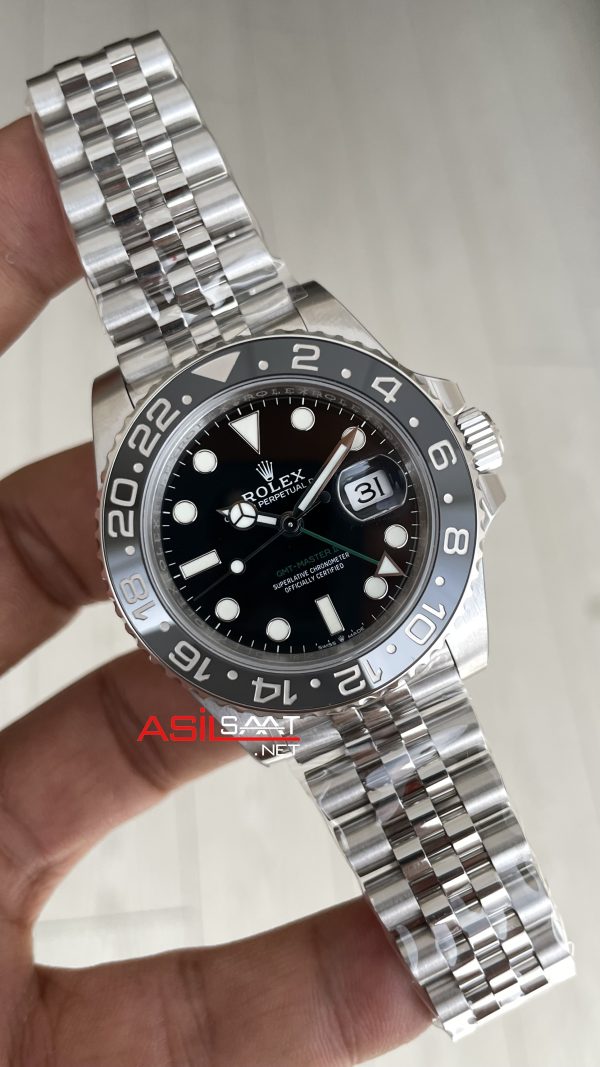 Rolex Bruce Wayne Gmt Master II 126710GRNR Jubilee 40mm Tungsten DD3285 VS Factory V3 Super Clone Swiss ETA Saat Rolex Bruce Wayne Gmt Master II 126710GRNR Jubilee 40mm Tungsten DD3285 VS Factory V3 Super Clone Swiss ETA Saat